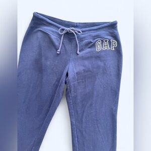 Gap Women’s Low Rise Navy Blue Straight Leg Swestpants Y2K Inspired Medium